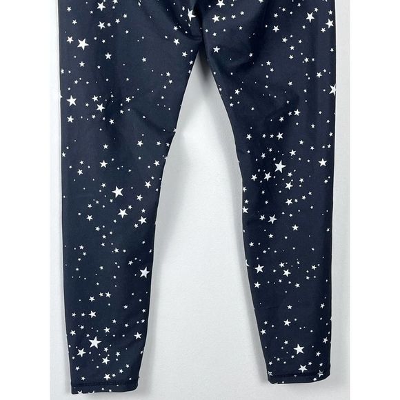 WILDFOX Sweat Black Star Print Leggings Size Medium - Picture 10 of 11